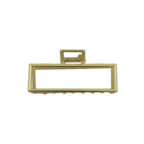 BP Accessories metallic hairclip rectangle gold
