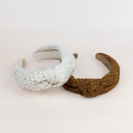 Bp Accessories Neulottu Solmupanta Luna Valkea Ja Ruskea