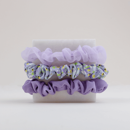 Bp Accessories Scunchiet 3 Kpl Setti Liila