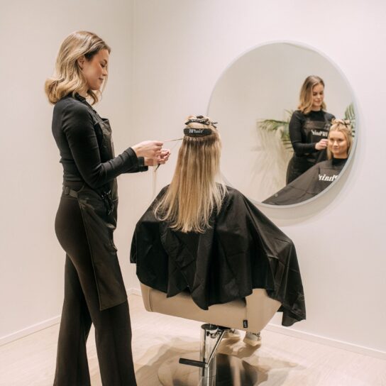 Bphair Beaded Weft Pidennysten Kiinnitys
