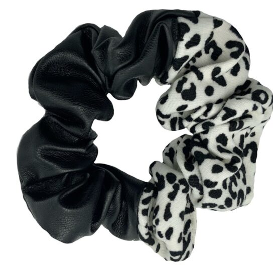 Kalve Keinonahka Kangas Scrunchie