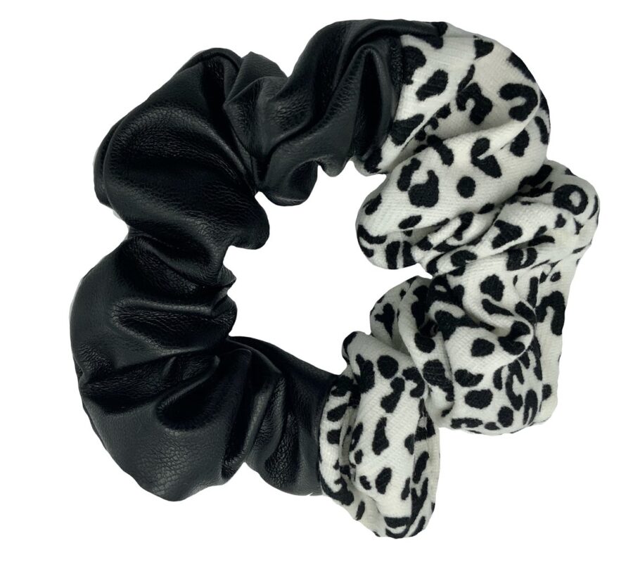 Kalve Keinonahka Kangas Scrunchie