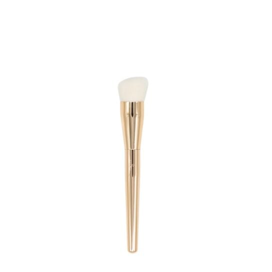 Bpretty Makeup Brush Foundation -meikkivoidesivellin, vaaleat harjakset ja kultainen varsi.