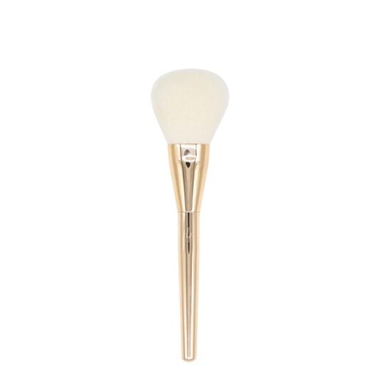 Bpretty Makeup Brush Powder -puuterisivellin, vaaleat harjakset ja kultainen varsi.